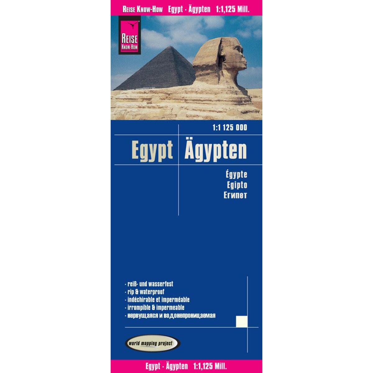 Reise Know-How Landkarte Ägypten (1:1.125.000) von Reise Know-How Rump GmbH