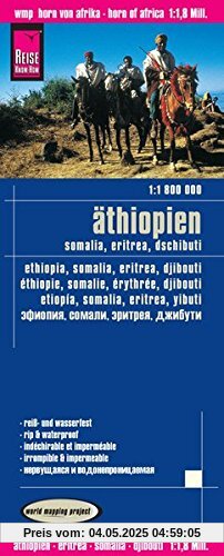 Reise Know-How Landkarte Äthiopien, Somalia, Eritrea, Dschibuti (1:1.800.000): world mapping project