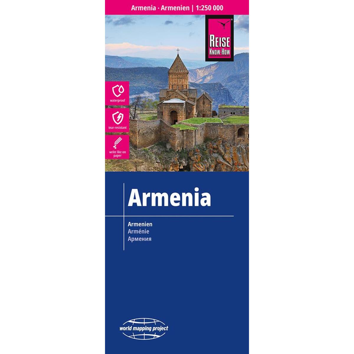 Reise Know-How Landkarte Armenien / Armenia (1:250.000) von Reise Know-How Rump GmbH