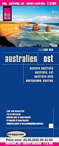 Reise Know-How Landkarte Australien, Ost (1:1.800.000): world mapping project