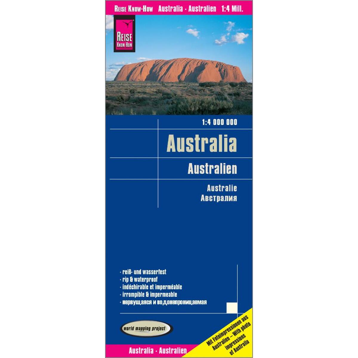 Reise Know-How Landkarte Australien / Australia (1:4.000.000) von Reise Know-How Rump GmbH