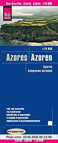Reise Know-How Landkarte Azoren (1:70.000): world mapping project