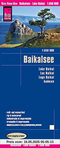 Reise Know-How Landkarte Baikalsee (1:550.000): world mapping project