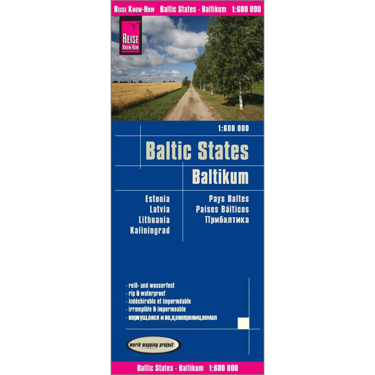 Reise Know-How Landkarte Baltikum / Baltic States (1:600.000) : Estland, Lettlan... von Reise Know-How Rump GmbH