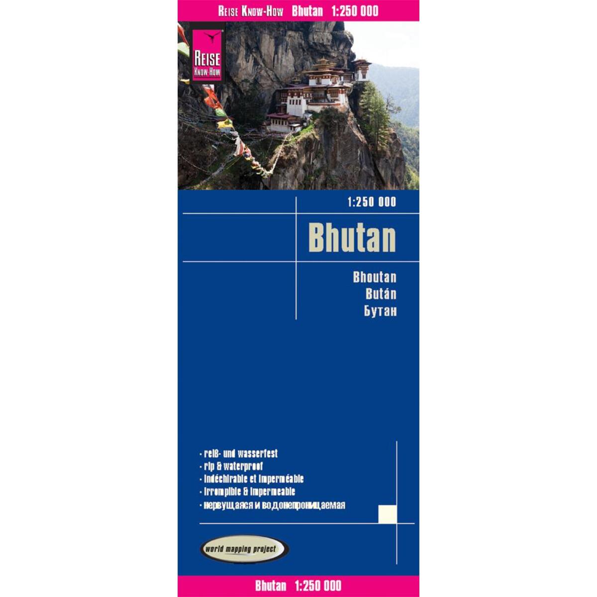 Reise Know-How Landkarte Bhutan 1 : 250.000 von Reise Know-How Rump GmbH