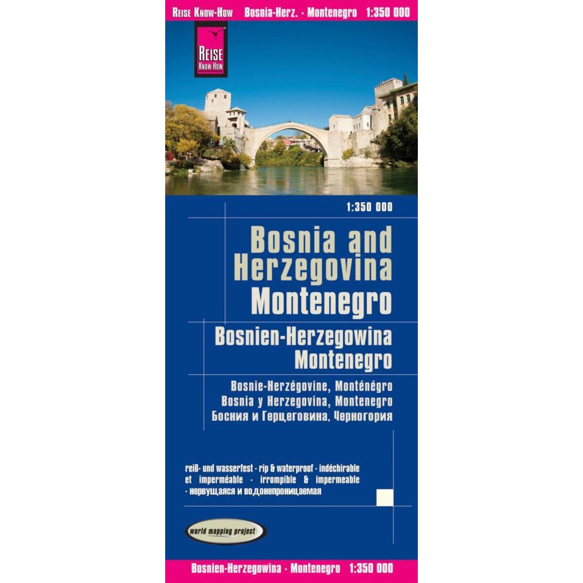 Reise Know-How Landkarte Bosnien-Herzegowina, Montenegro / Bosnia and Reise Know-How Landkarte Bosnien-Herzegowina, Montenegro / Bosnia and von Reise Know-How Rump GmbH
