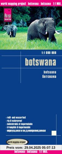 Reise Know-How Landkarte Botswana (1:1.000.000): world mapping project