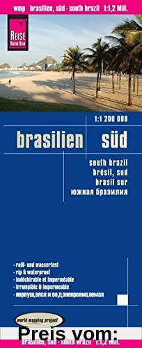 Reise Know-How Landkarte Brasilien, Süd (1:1.200.000): world mapping project