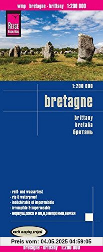 Reise Know-How Landkarte Bretagne (1:200.000): world mapping project