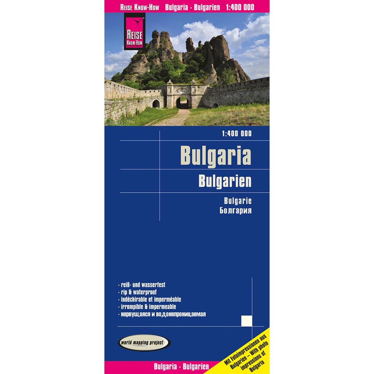 Reise Know-How Landkarte Bulgarien / Bulgaria (1:400.000) von Reise Know-How Rump GmbH