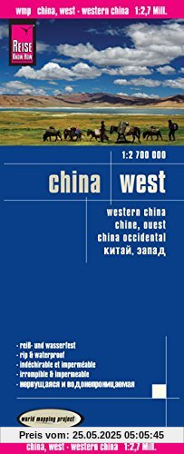 Reise Know-How Landkarte China, West (1:2.700.000): world mapping project