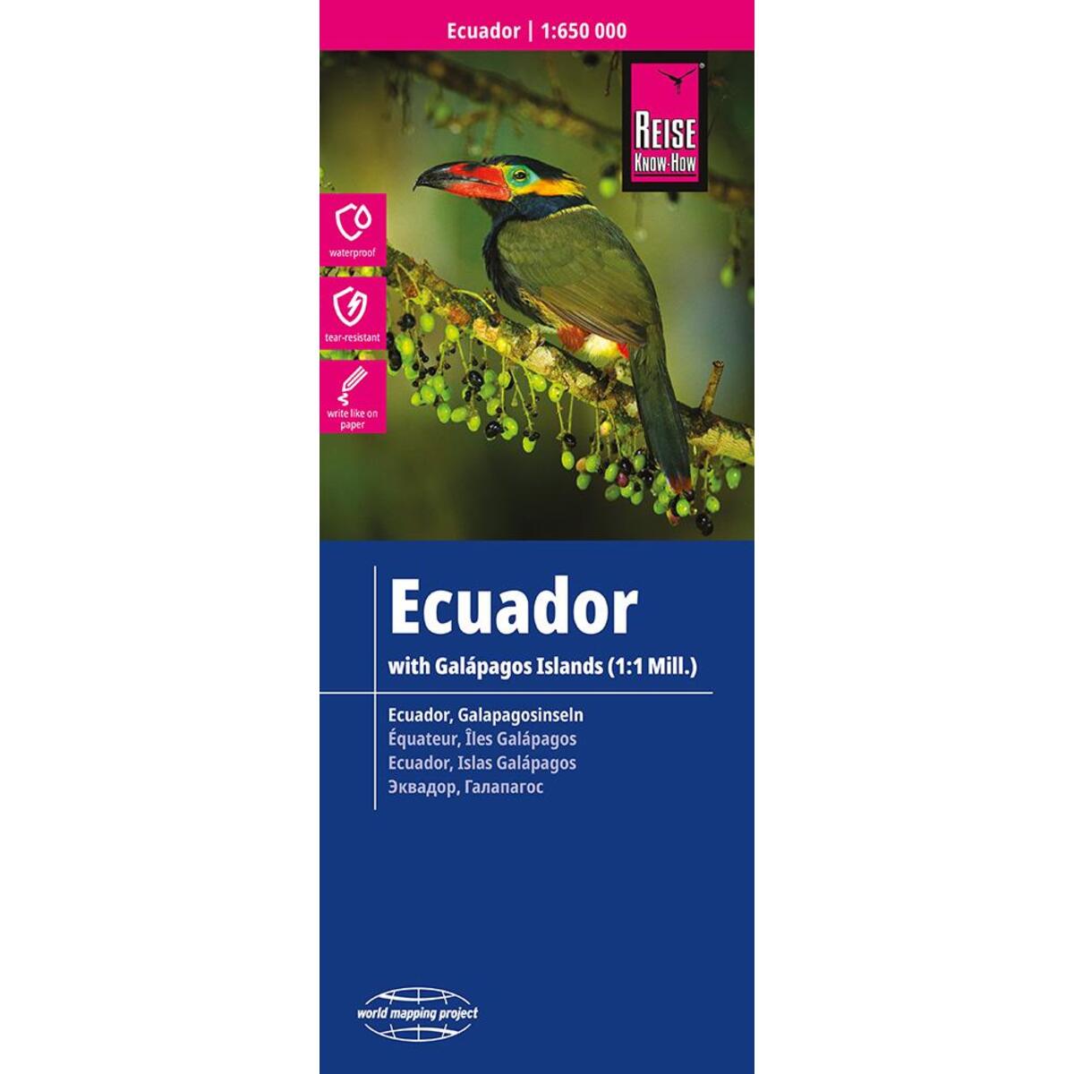 Reise Know-How Landkarte Ecuador, Galápagos (1:650.000 / 1.000.000) von Reise Know-How Rump GmbH