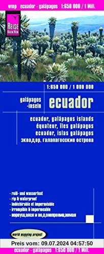 Reise Know-How Landkarte Ecuador, Galápagos (1:650.000 / 1.000.000): world mapping project