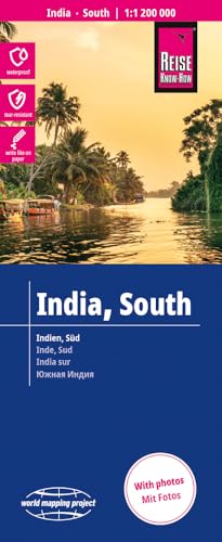 Reise Know-How Landkarte Indien, Süd / India, South (1:1.200.000): reiß- und wasserfest (world mapping project)