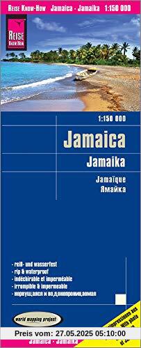 Reise Know-How Landkarte Jamaica (1:150.000): world mapping project