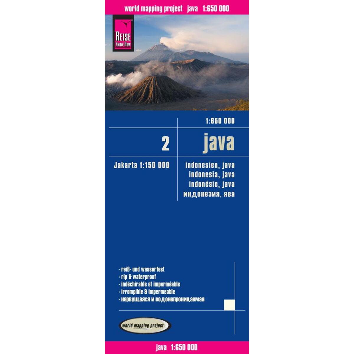 Reise Know-How Landkarte Java (1:650.000) - Indonesien 2 von Reise Know-How Rump GmbH