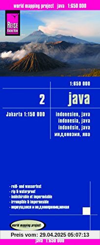 Reise Know-How Landkarte Java (1:650.000) - Indonesien 2: world mapping project