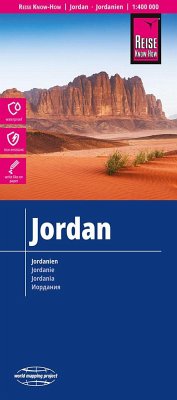 Reise Know-How Landkarte Jordanien / Jordan (1:400.000) von Reise Know-How Verlag Peter Rump