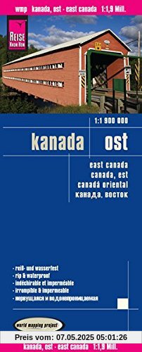 Reise Know-How Landkarte Kanada Ost (1:1.900.000): world mapping project