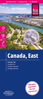 Reise Know-How Landkarte Kanada Ost / East Canada (1:1.900.000) von Reise Know-How Verlag Peter Rump
