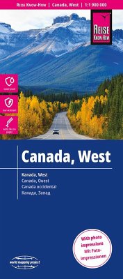 Reise Know-How Landkarte Kanada West / West Canada (1:1.900.000) von Reise Know-How Verlag Peter Rump