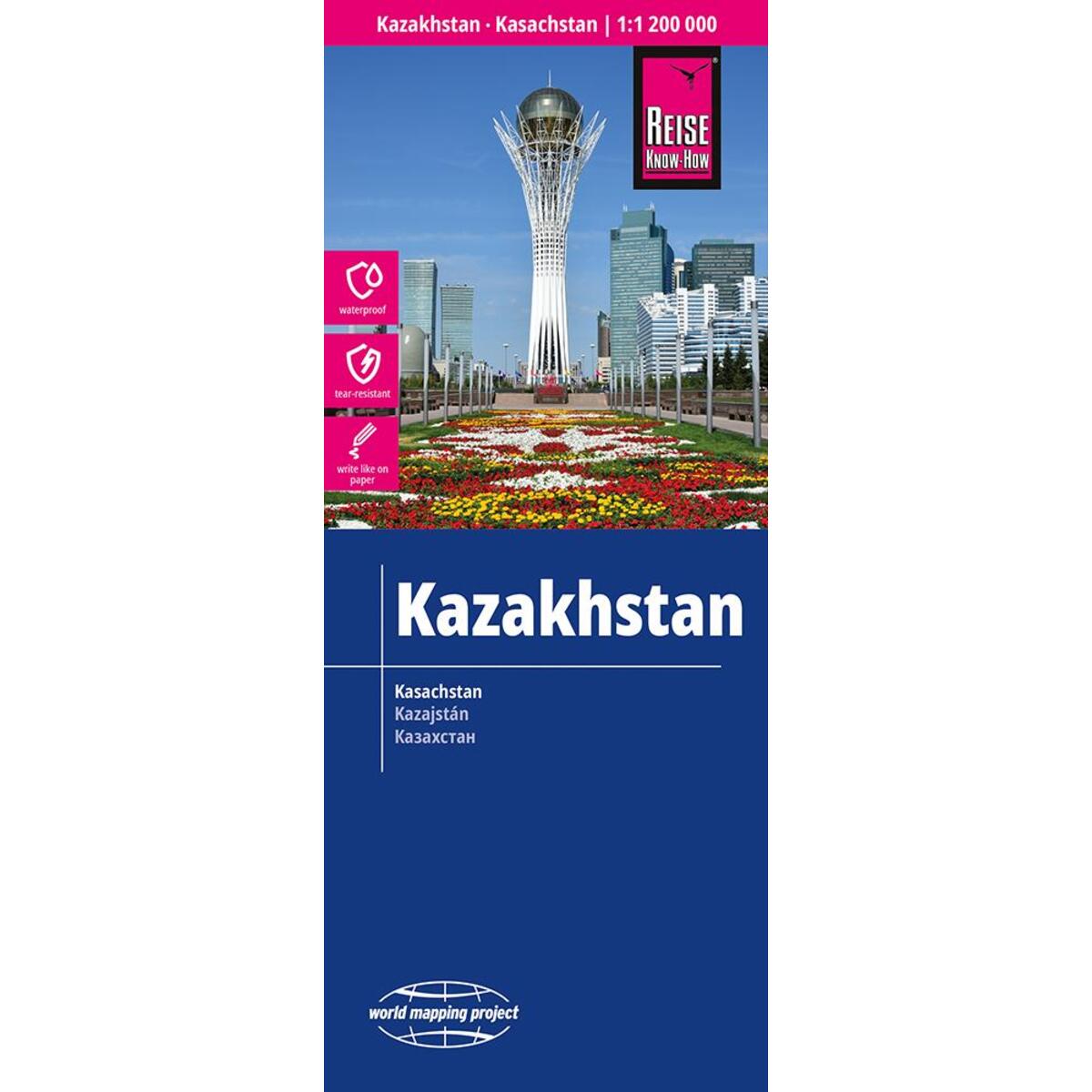 Reise Know-How Landkarte Kasachstan / Kazakhstan (1:2.000.000) von Reise Know-How Rump GmbH