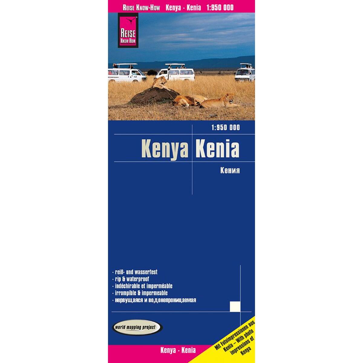 Reise Know-How Landkarte Kenia / Kenya (1:950.000) von Reise Know-How Rump GmbH
