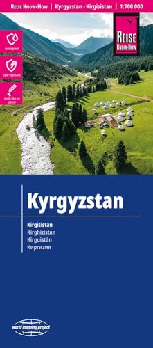 Reise Know-How Landkarte Kirgisistan / Kyrgyzstan (1:700.000): reiß- und wasserfest (world mapping project)