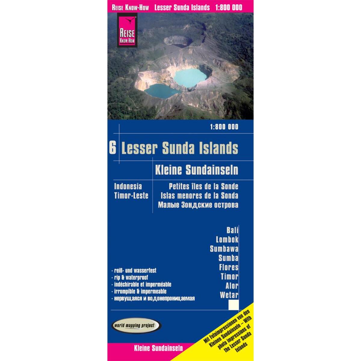 Reise Know-How Landkarte Kleine Sundainseln / Lesser Sunda Islands (1:800.000) -... von Reise Know-How Rump GmbH