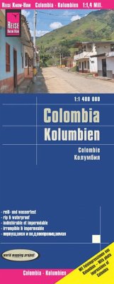 Reise Know-How Landkarte Kolumbien / Colombia (1:1.400.000) von Reise Know-How Verlag Peter Rump