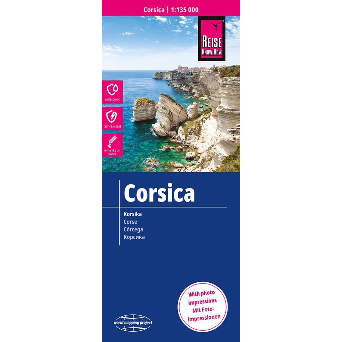 Reise Know-How Landkarte Korsika / Corsica (1:135.000) von Reise Know-How Rump GmbH