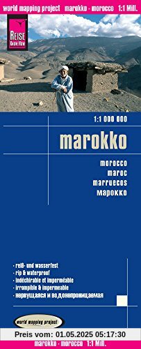 Reise Know-How Landkarte Marokko (1:1.000.000): world mapping project
