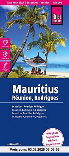 Reise Know-How Landkarte Mauritius, Réunion, Rodrigues (1:90.000): reiß- und wasserfest (world mapping project)