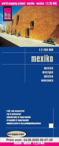 Reise Know-How Landkarte Mexiko (1:2.250.000): world mapping project