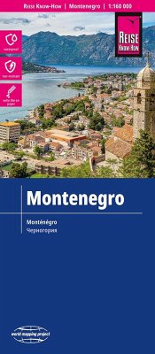 Reise Know-How Landkarte Montenegro (1:160.000) von Reise Know-How Verlag Peter Rump