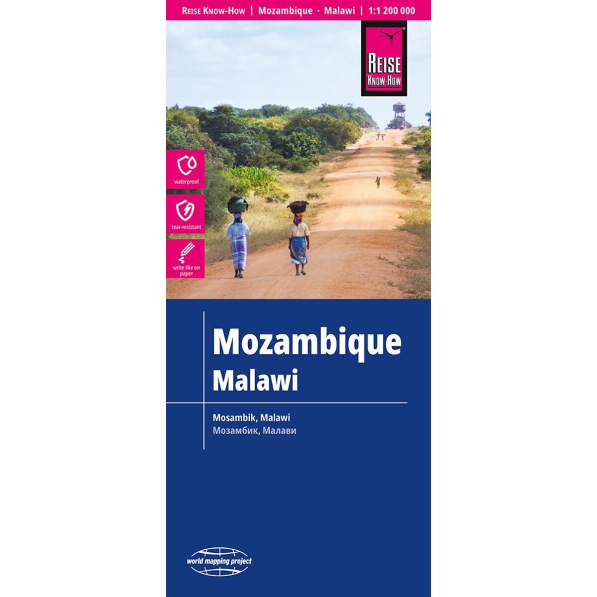Reise Know-How Landkarte Mosambik, Malawi (1:1.200.000) von Reise Know-How Rump GmbH