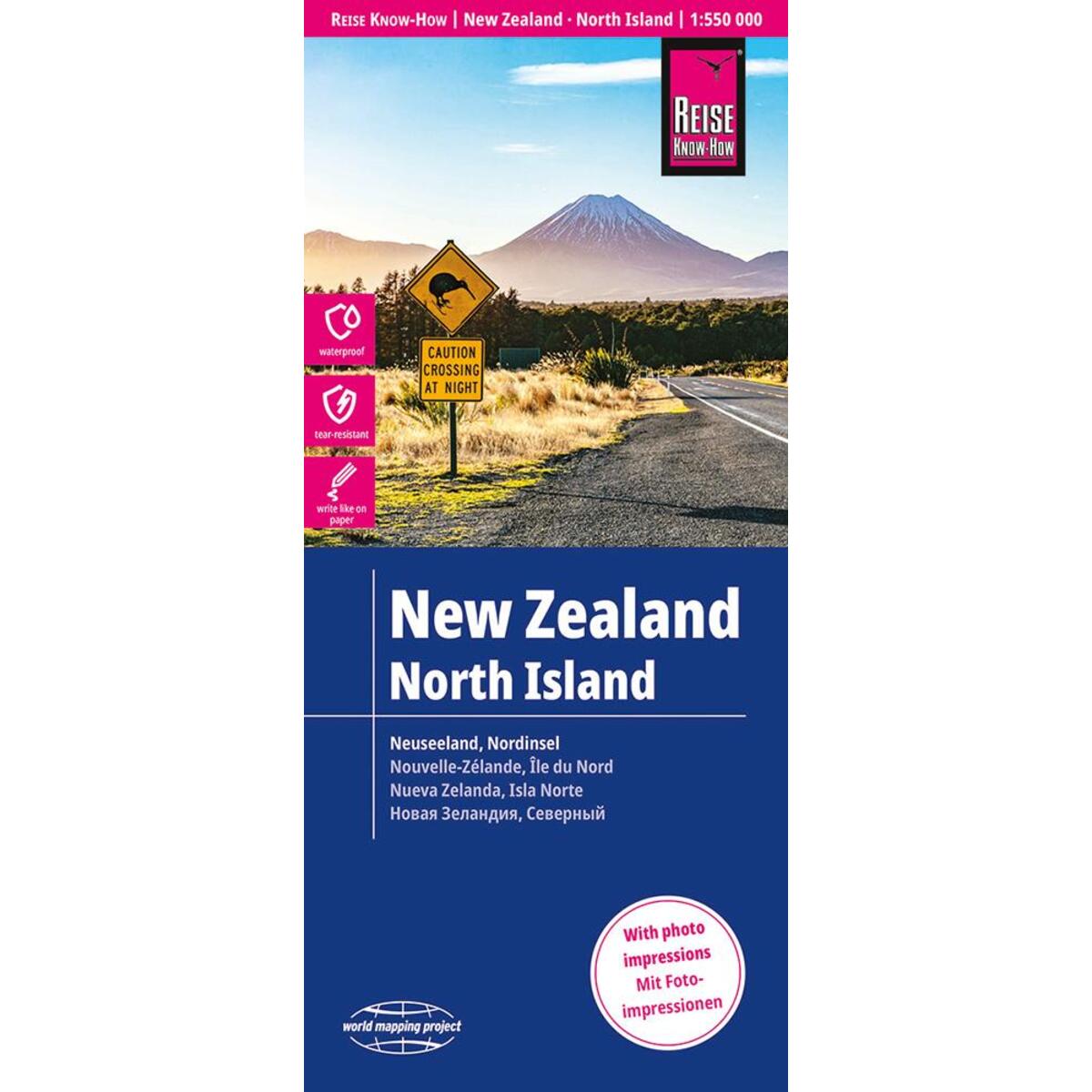 Reise Know-How Landkarte Neuseeland, Nordinsel 1:550.000 Reise Know-How Landkarte Neuseeland, Nordinsel 1:550.000 von Reise Know-How Rump GmbH