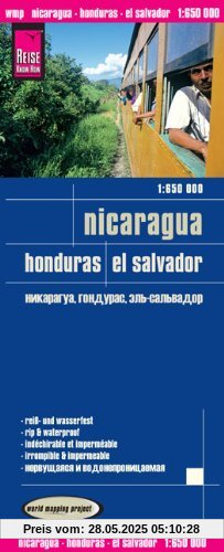 Reise Know-How Landkarte Nicaragua, Honduras, El Salvador (1:650.000): world mapping project