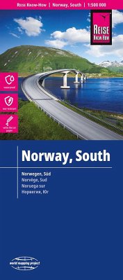 Reise Know-How Landkarte Norwegen, Süd / Norway, South (1:500.000). Southern Norway / Norvège sud / Noruega sur von Reise Know-How Verlag Peter Rump