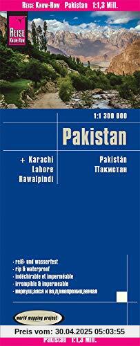Reise Know-How Landkarte Pakistan (1:1.300.000): world mapping project