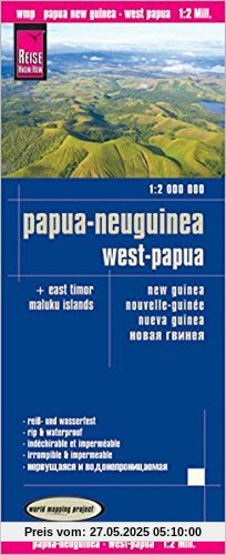 Reise Know-How Landkarte Papua-Neuguinea, Indonesien: West-Papua, Molukken (1:2.000.000): world mapping project