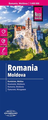 Reise Know-How Landkarte Rumänien, Moldau / Romania, Moldova (1:600.000). Romania, Moldova / Roumanie, Moldavie / Romania, Moldavia von Reise Know-How Verlag Peter Rump