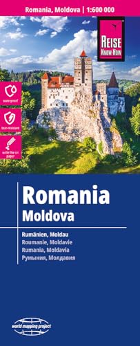 Reise Know-How Landkarte Rumänien, Moldau / Romania, Moldova (1:600.000): reiß- und wasserfest (world mapping project) von Reise Know-How
