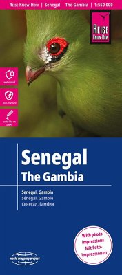Reise Know-How Landkarte Senegal, Gambia (1:550.000). Senegal, The Gambia / Sénégal, Gambie von Reise Know-How Verlag Peter Rump