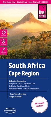 Reise Know-How Landkarte Südafrika Kapregion / South Africa, Cape Region (1:500.000). Afrique du sud, la région du cap. Sudáfrica, región del cabo von Reise Know-How Verlag Peter Rump