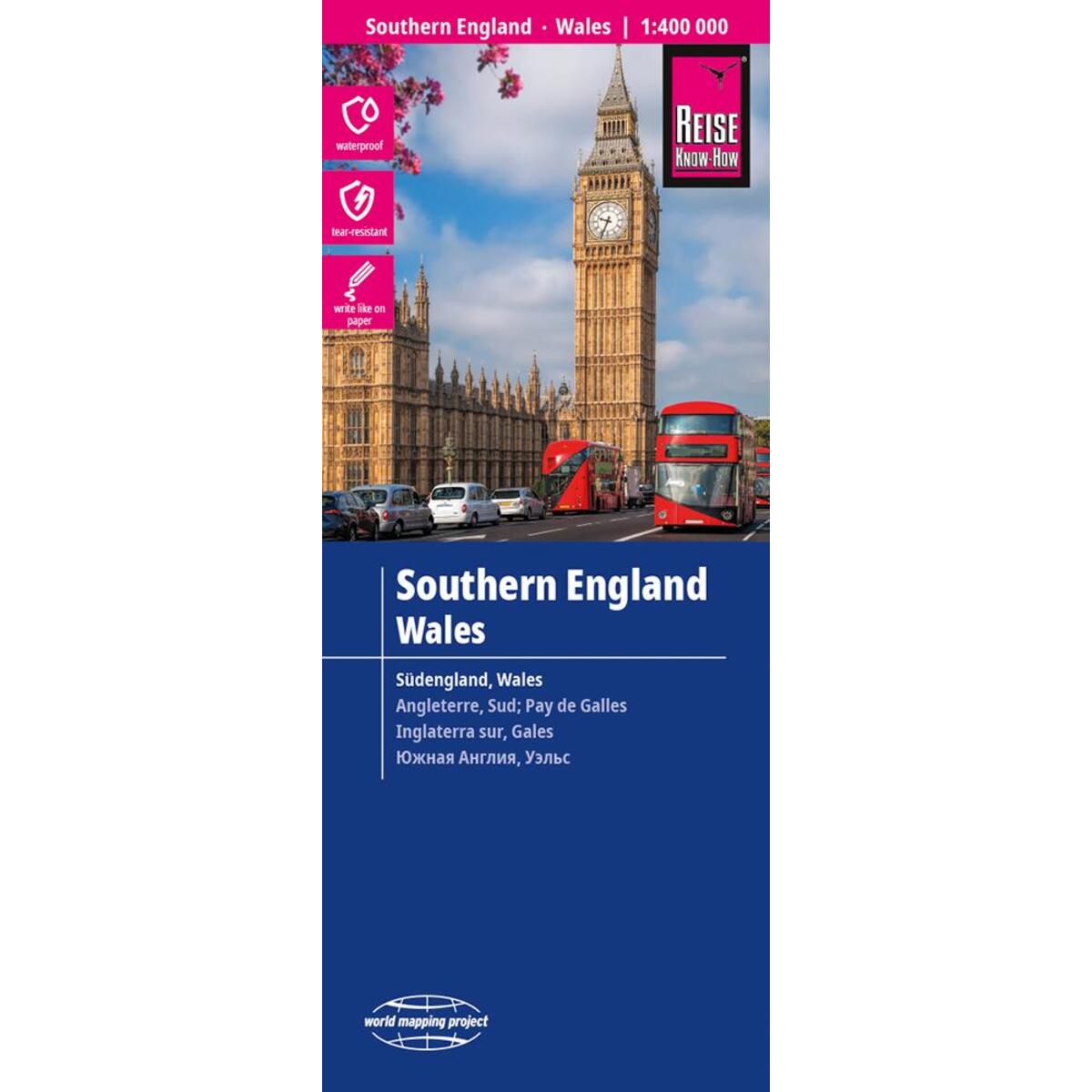 Reise Know-How Landkarte Südengland, Wales (1:400.000) von Reise Know-How Rump GmbH