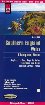 Reise Know-How Landkarte Südengland, Wales (1:400.000). Southern England, Wales / Angleterre Süd, Pays de Galles / Inglaterra sur, Gales von Reise Know-How Verlag Peter Rump