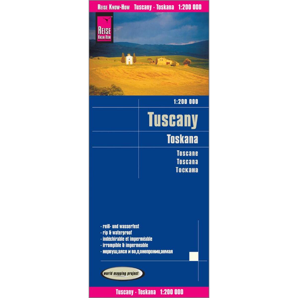 Reise Know-How Landkarte Toskana (1:200.000) von Reise Know-How Rump GmbH