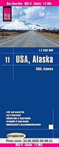 Reise Know-How Landkarte USA 11, Alaska (1:2.000.000): world mapping project