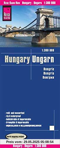 Reise Know-How Landkarte Ungarn / Hungary (1:380.000): reiß- und wasserfest (world mapping project)